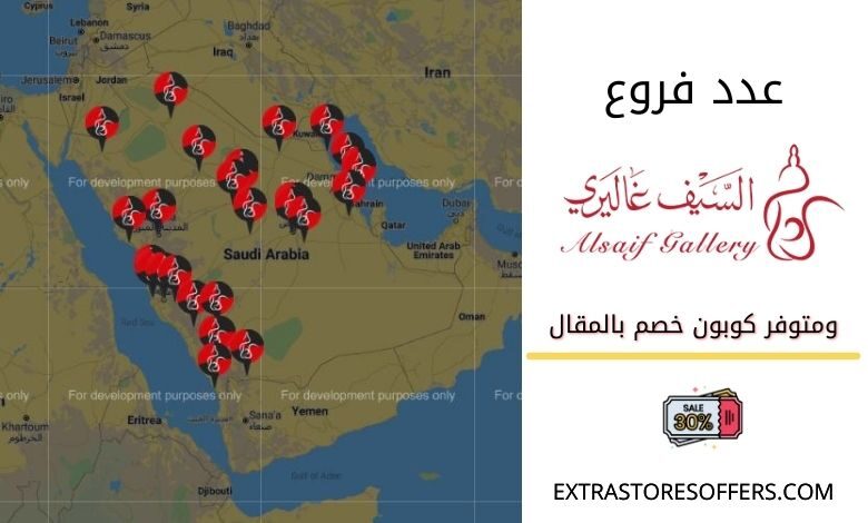 عدد فروع السيف غاليري